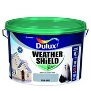 BLUE GREY Dulux Weathershield Masonry Paint Colours - 10 Litre - Image 2