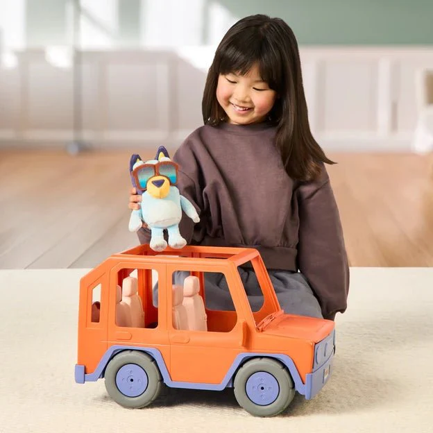 Bluey Big Heeler 4Wd Vehicle And Bluey Soft Toy Figure