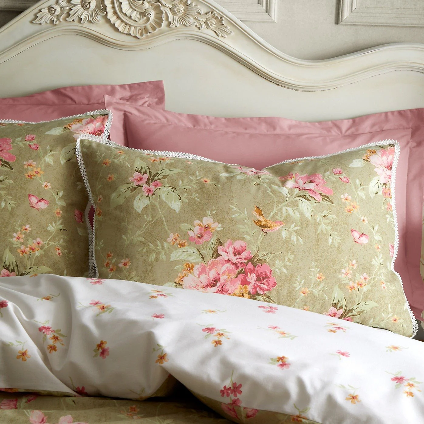 Bridgerton by Catherine Lansfield – Penelope Floral Reversible Duvet Set Double - Image 3