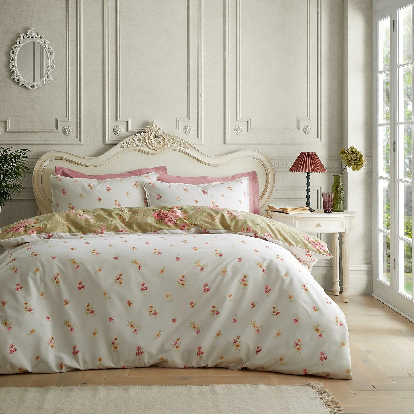 Bridgerton by Catherine Lansfield – Penelope Floral Reversible Duvet Set Kingsize - Image 2