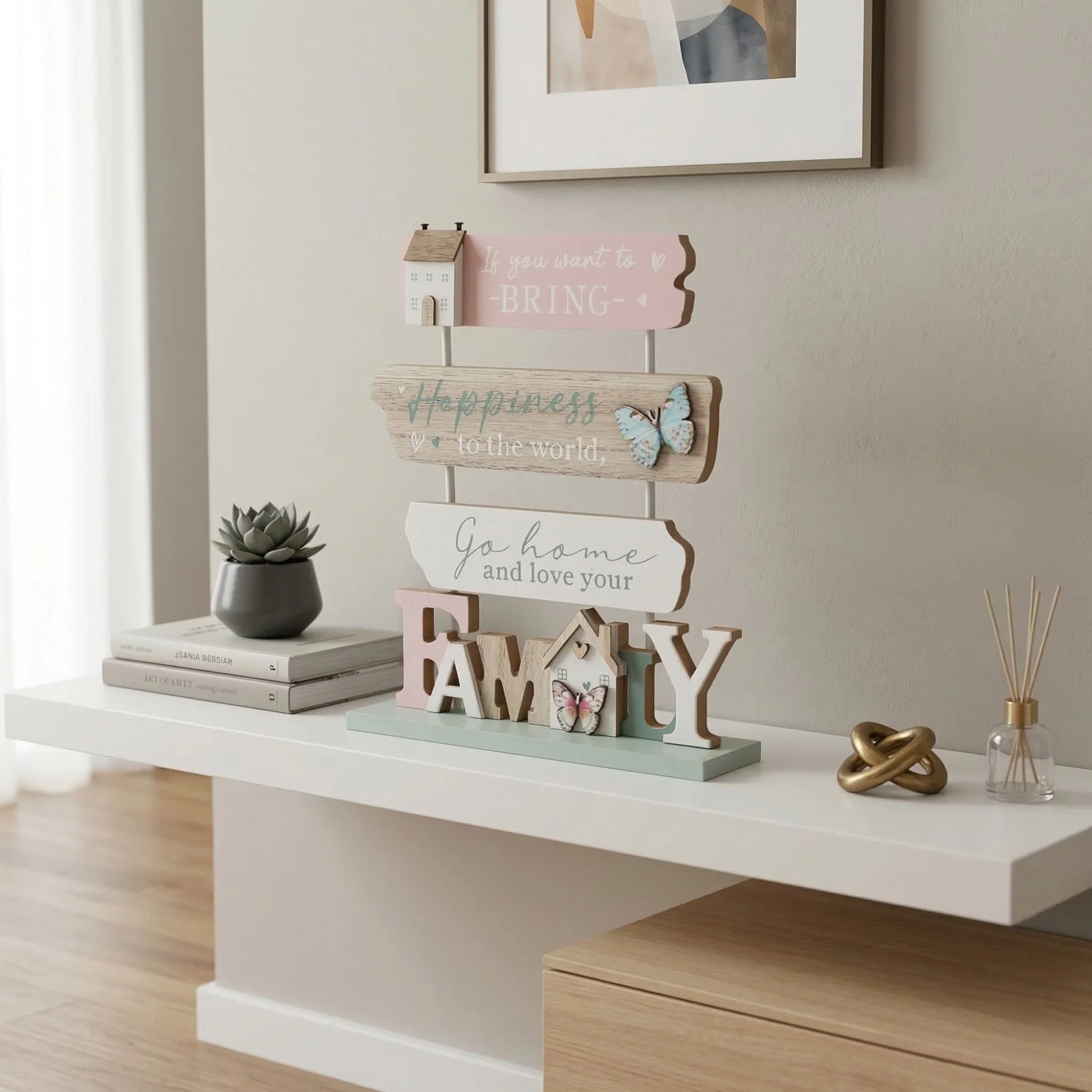 Bring Happiness Home Family Sign - Image 2