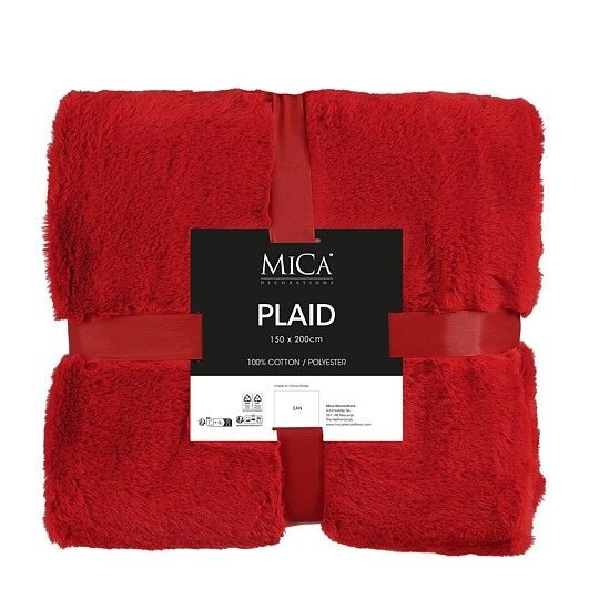 Bronte Fleece Blanket 200 x 150cm Red