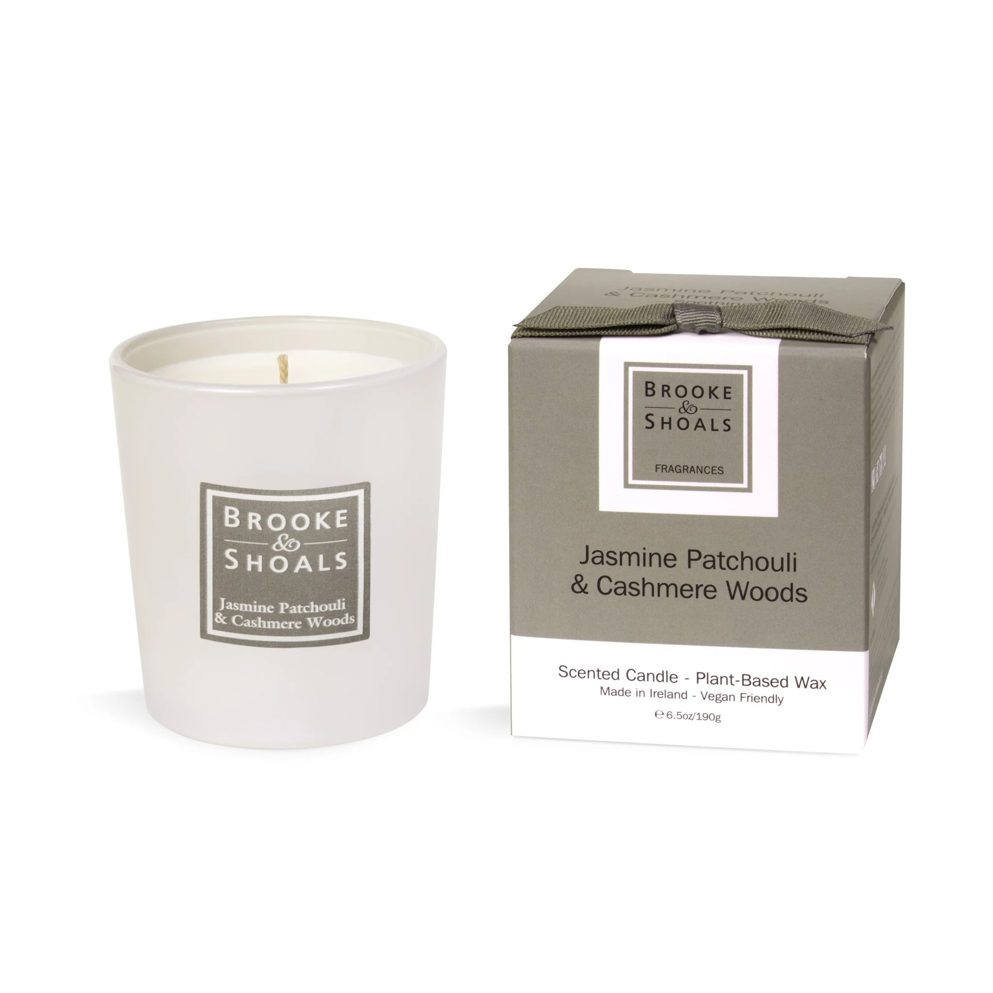 Brooke & Shoals Scented Candle - Jasmine Patchouli and Cashmere Woods