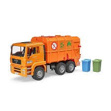 Bruder Man Tga Orange Refuse Truck