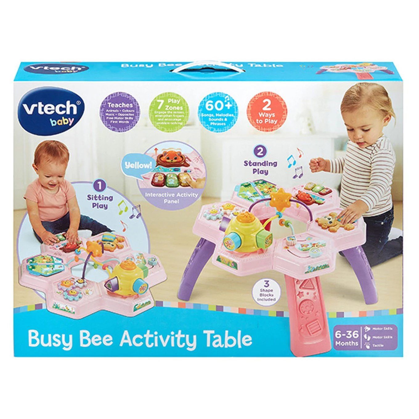Busy Bee Activity Table Pink