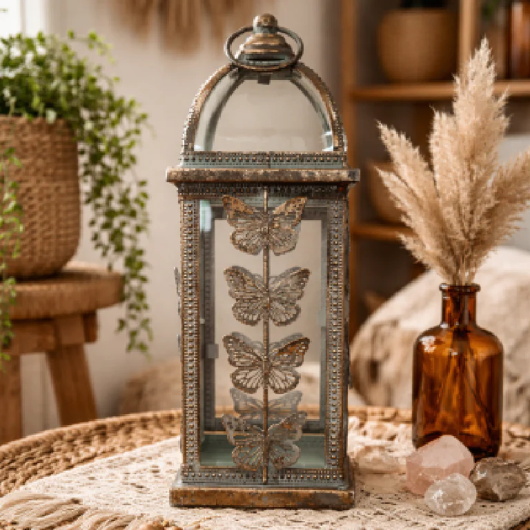 Butterfly Lantern 31cm - Image 2