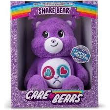 Care Bears 35cm Glitter Belly Medium Plush - Share Bear