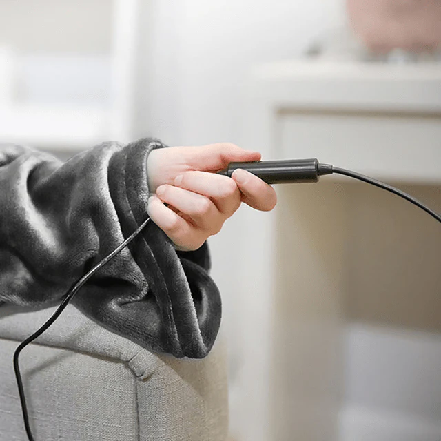 Carmen Heated Wearable Blanket 183x55cm Grey - Image 2