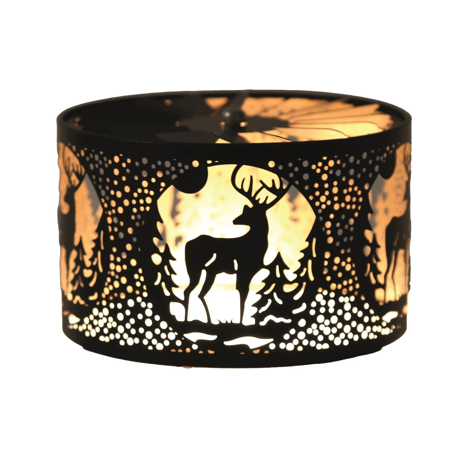 Carousel Shade Metal Silhouette - Black & Gold Stag - Image 2