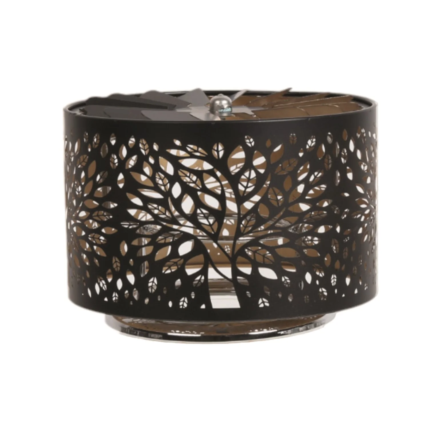 Carousel Shade Metal Silhouette - Black & Gold Tree of Life