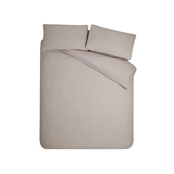 Catherine Lansfield Crinkle Seersucker Duvet Cover Set – Super King - Image 4