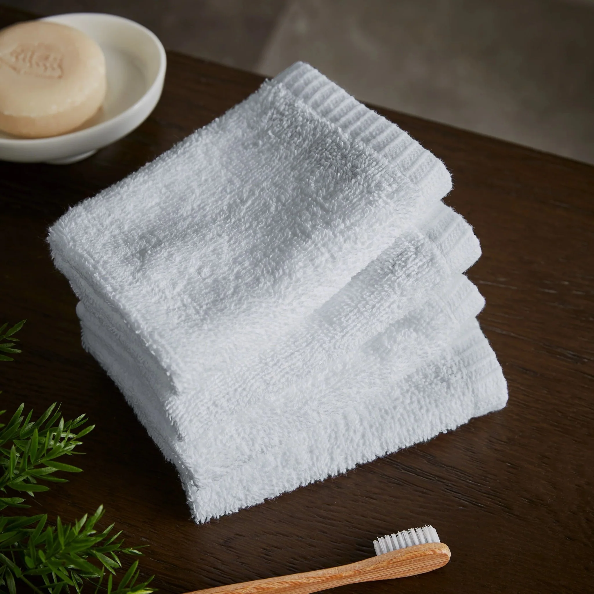 Catherine Lansfield Quick Dry Cotton Hand Towel White - Image 2