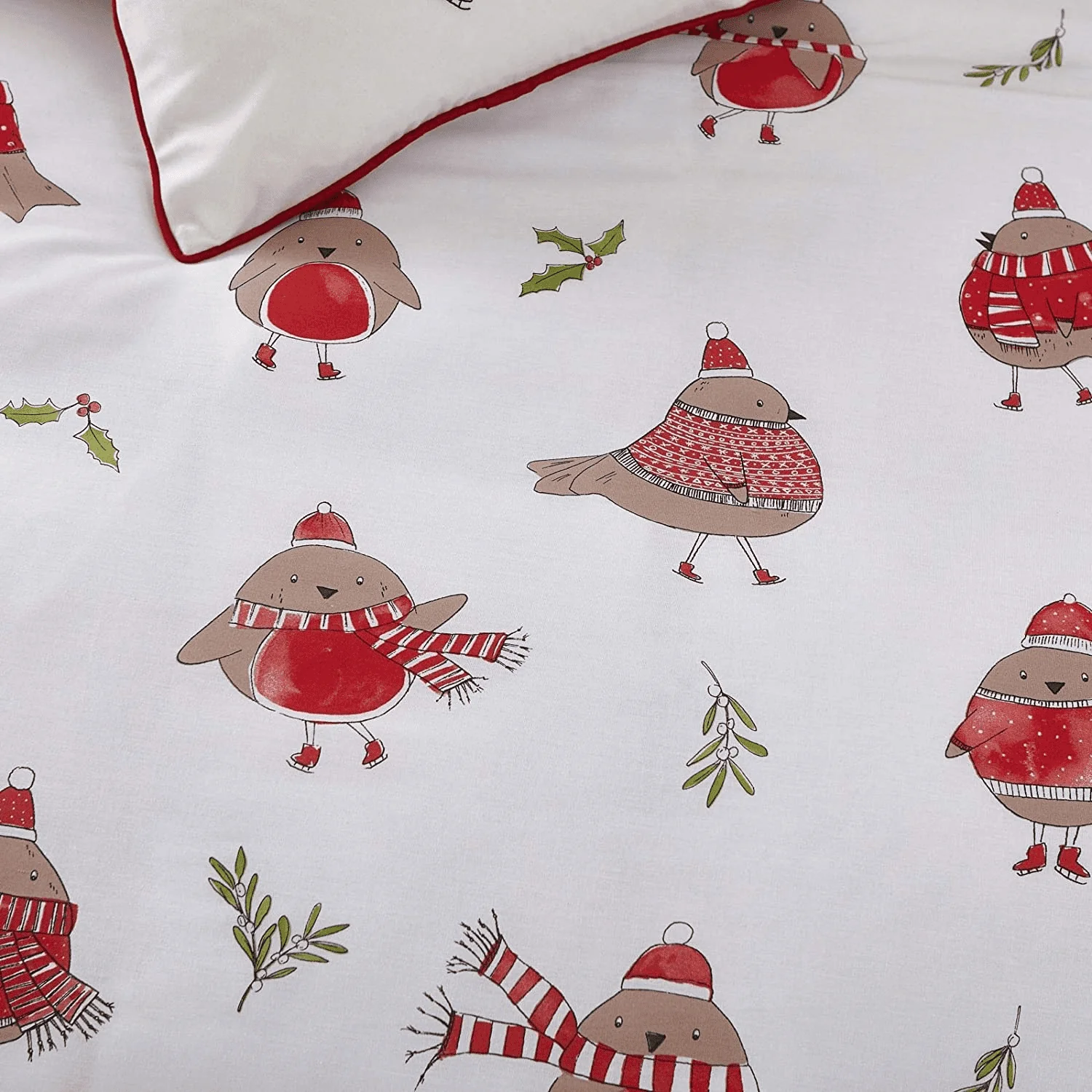 Catherine Lansfield Robins Duvet Cover Set Kingsize - Image 3