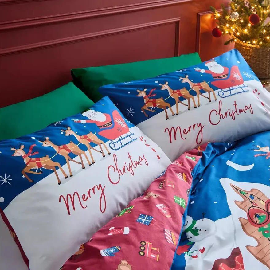 Catherine Lansfield Santa's Workshop Duvet Cover Set Kingsize - Image 3