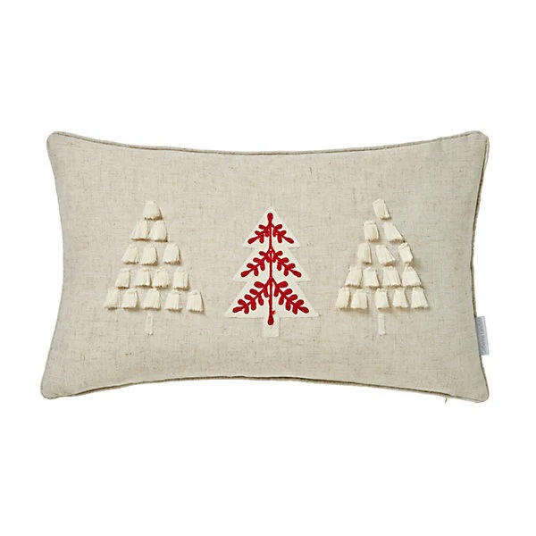 Catherine Lansfield Tufted Christmas Tree Cushion – Natural - Image 4
