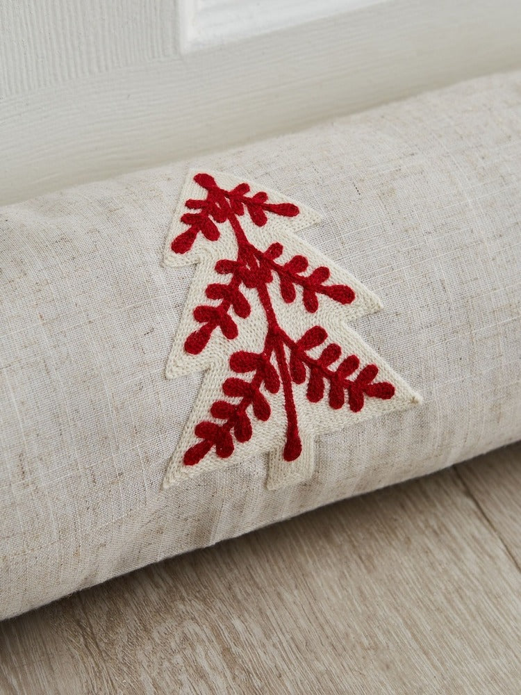 Catherine Lansfield Tufted Christmas Tree Door Draught Excluder – Natural - Image 2