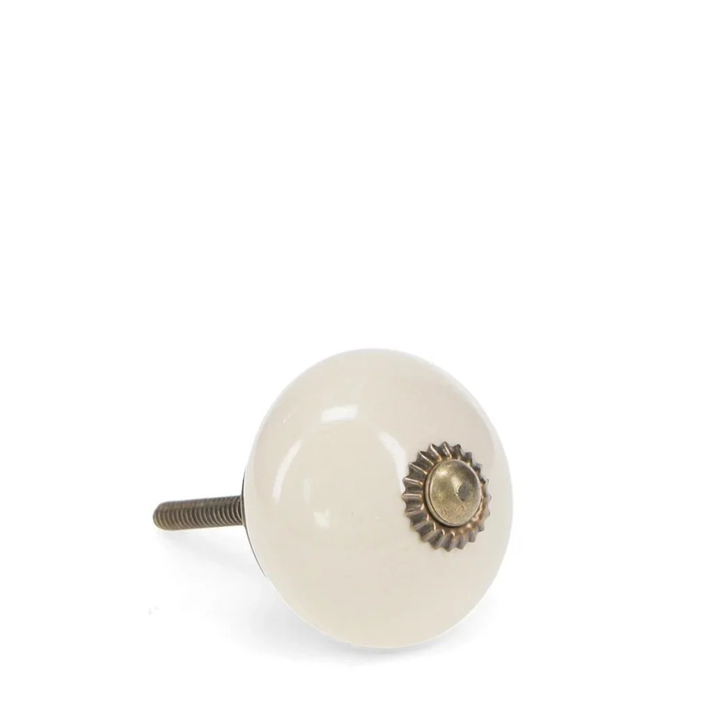Ceramic Drawer Knob – Cream