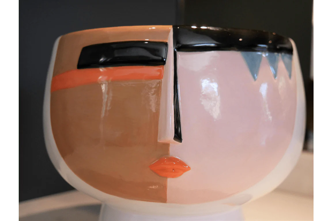 Ceramic Face Plant Pot 15cm (Plant not incl.) - Image 3