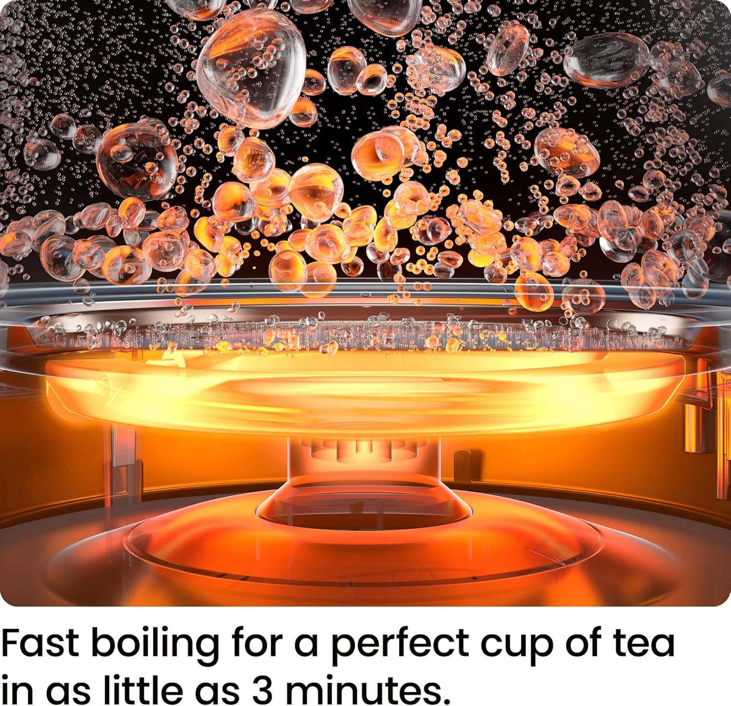 Chefman Fast-Boil 1.8L Electric Glass Kettle | RJ11-18-CTI-UK - Image 2