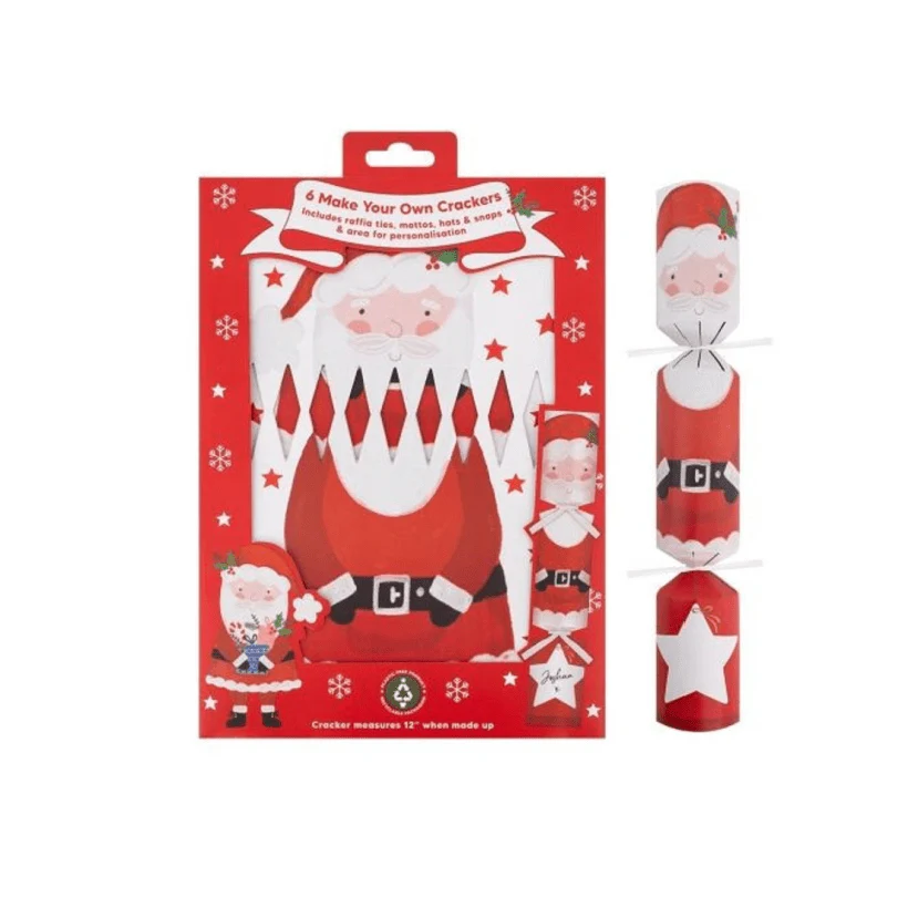 Christmas 6 Make Your Own 12" Crackers Santa
