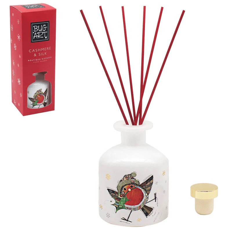 Christmas 'Bug Art' Robin Reed Diffuser - Image 2