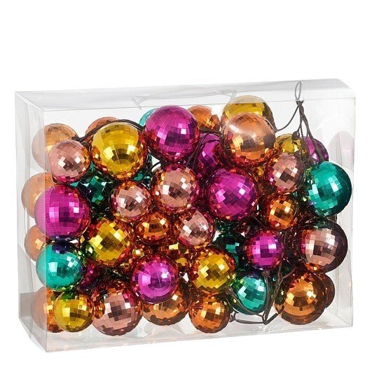 Chunky Bauble Garland Mixed Colours 180cm