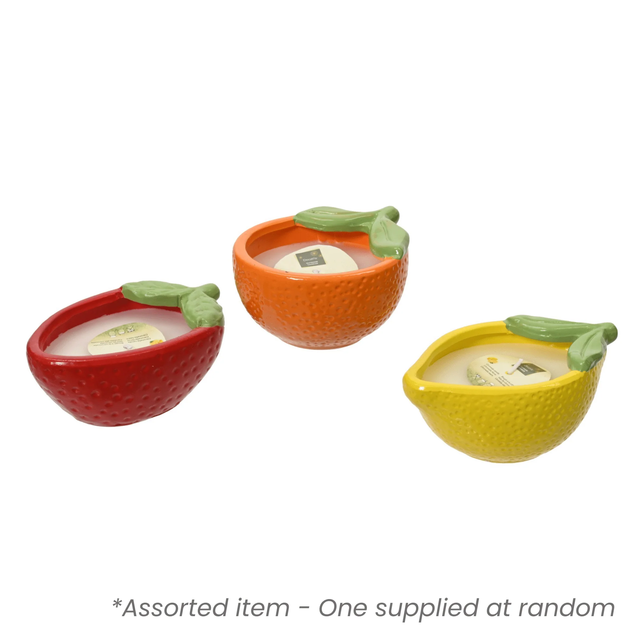 Citronella Candle in Fruit Pot Assorted - One Supplied* - Image 2