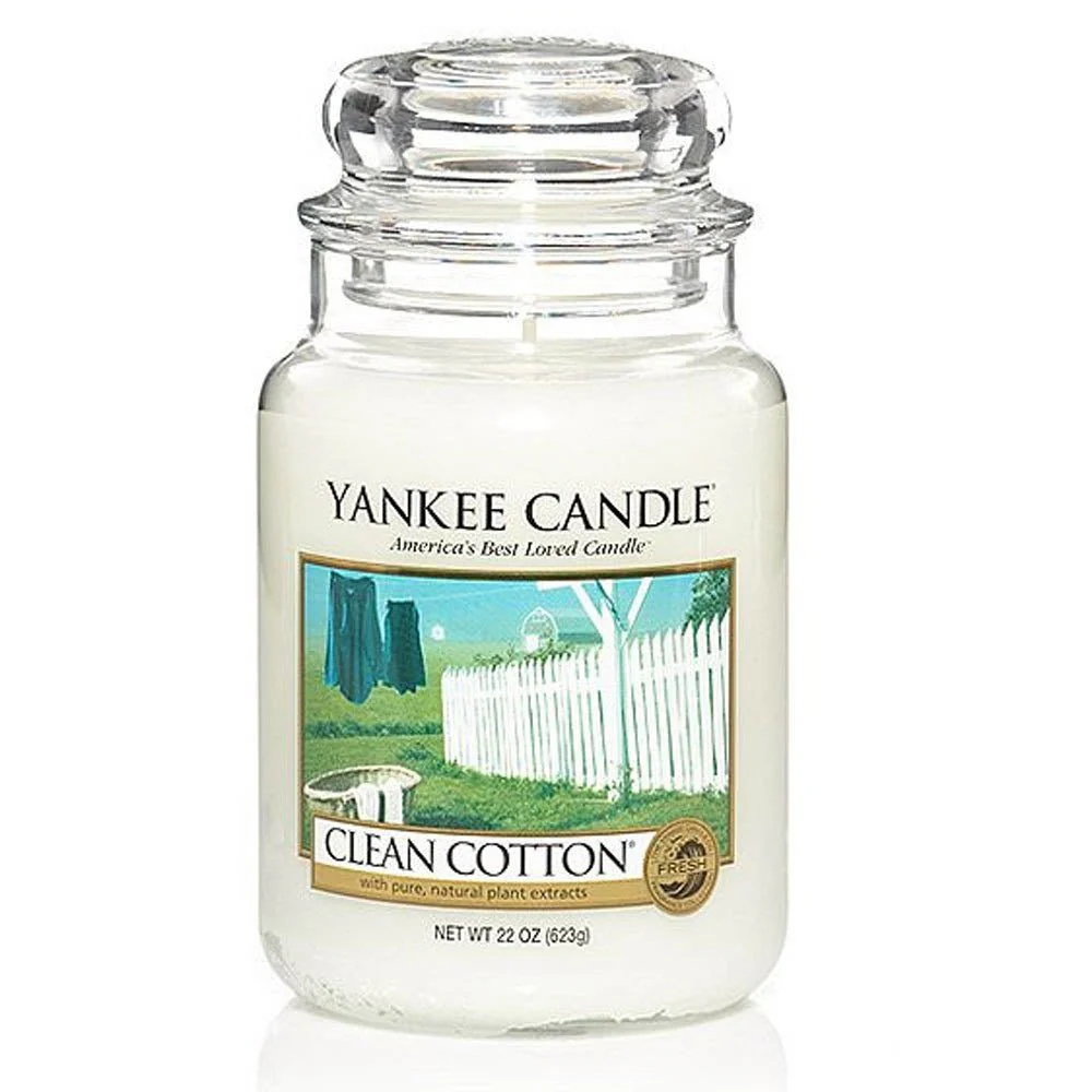 Clean Cotton Large Yankee Candle 623g - Image 2