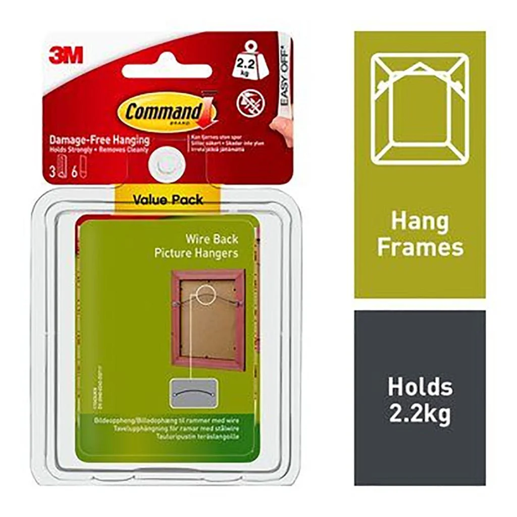 Command 3M Picture Hanging Hooks 3M17043Value