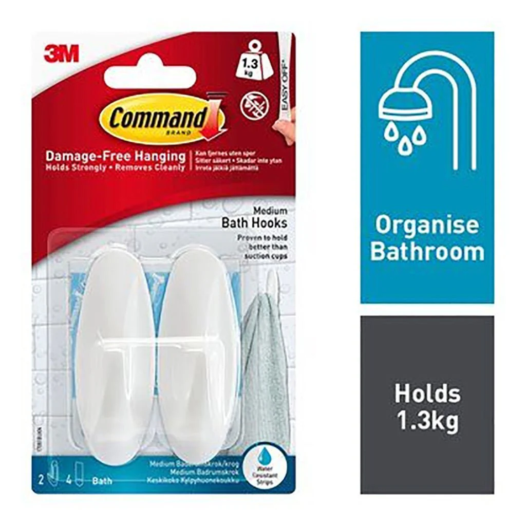 Command Bathroom Hook Med 3M17081B