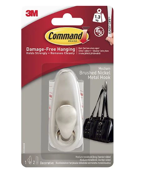 Command Nickel Metal Hook Medium 3M