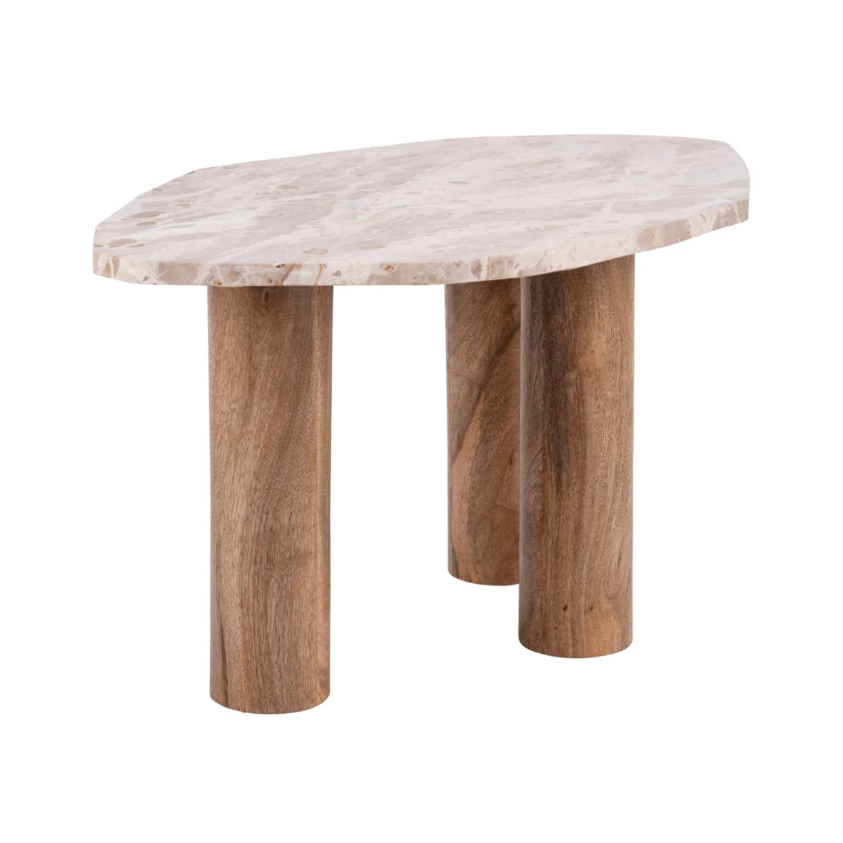Contemporary Table Organic Marble Brown - Image 2