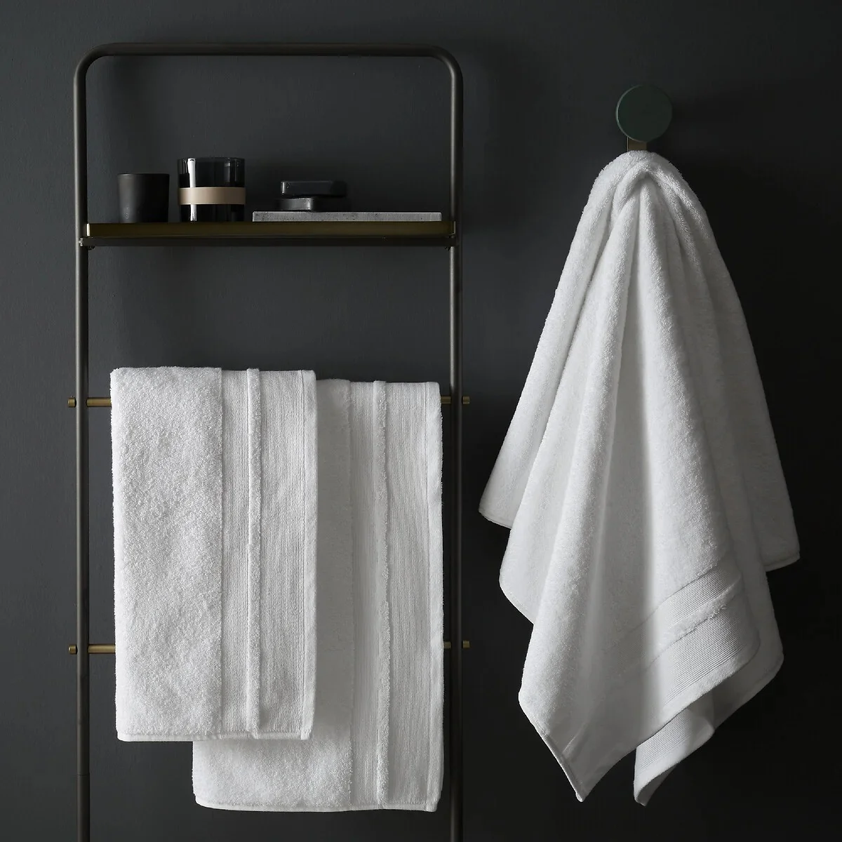 Content By Terence Conran Zero Twist White Cotton Modal Hand Towel - Image 2