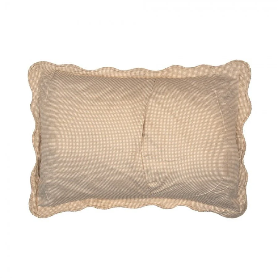 Country Cottage Patchwork Bedspread & 2 Pillowcases Set Green Beige - Image 7