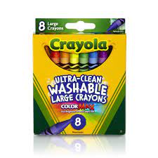 Crayola 8Pk Ultra Clean Large Crayons