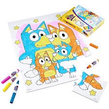 Crayola My 1St Colour & Erase Puzzle Set - Bluey - Image 2