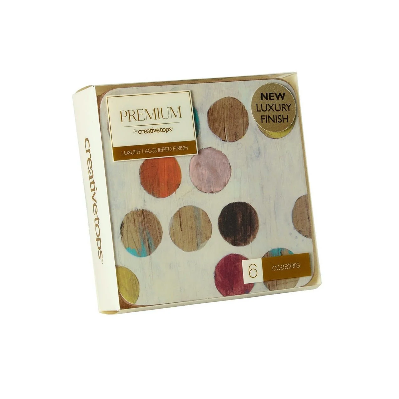 Creative Tops Retro Spot Pack Of 6 Premium Coasters - Image 2