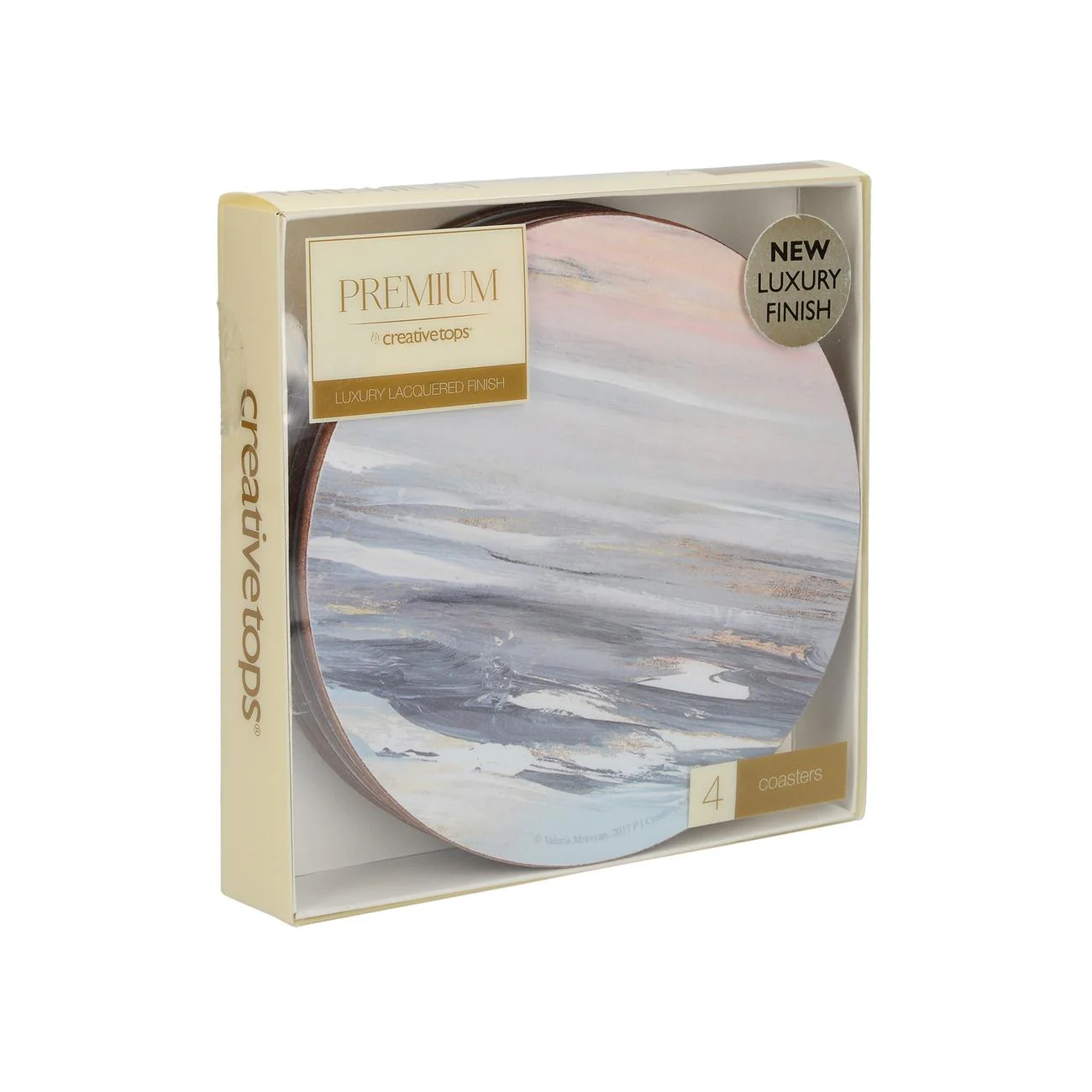Creative Tops Tranquility 4pc Round Coasters 12cm - Image 2