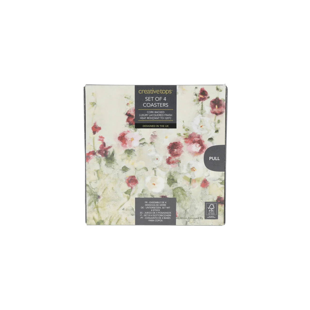 Creative Tops Wild Field Poppies Pack Of 4 Premium Coasters - Image 2