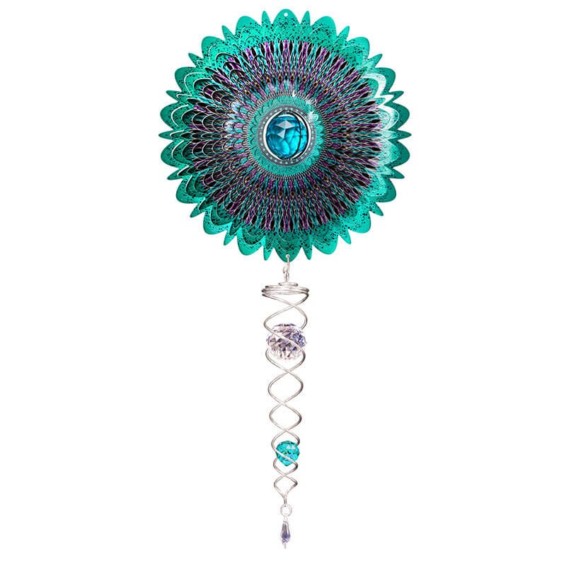 Crystal Mandala Space Artist Crystal Tail Wind Spinner