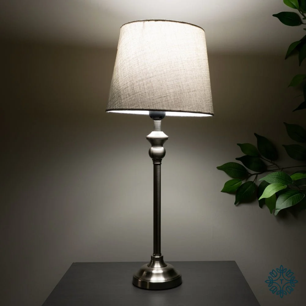 Dani Mini Buffet Lamp Silver/Grey 53cm - Image 2