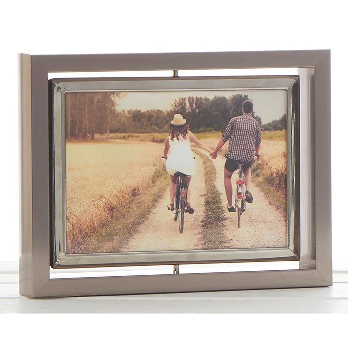 Dark Silver Spinner Reversible 6” x 4” Photo Frame