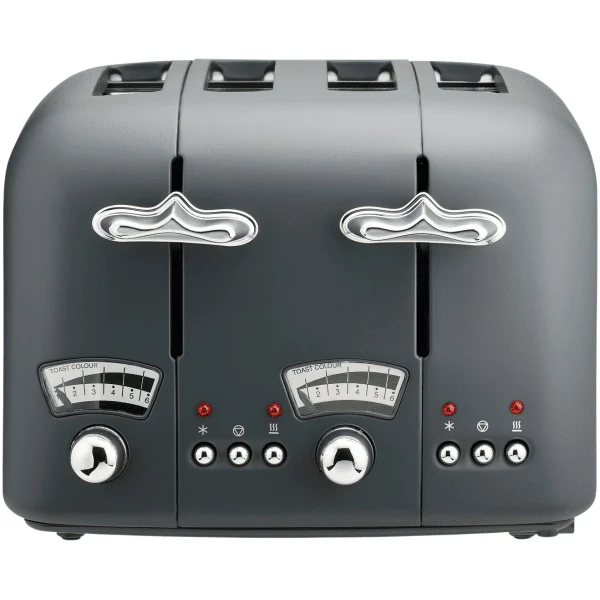 De’Longhi Argento Silva 4 Slice Toaster | Grey