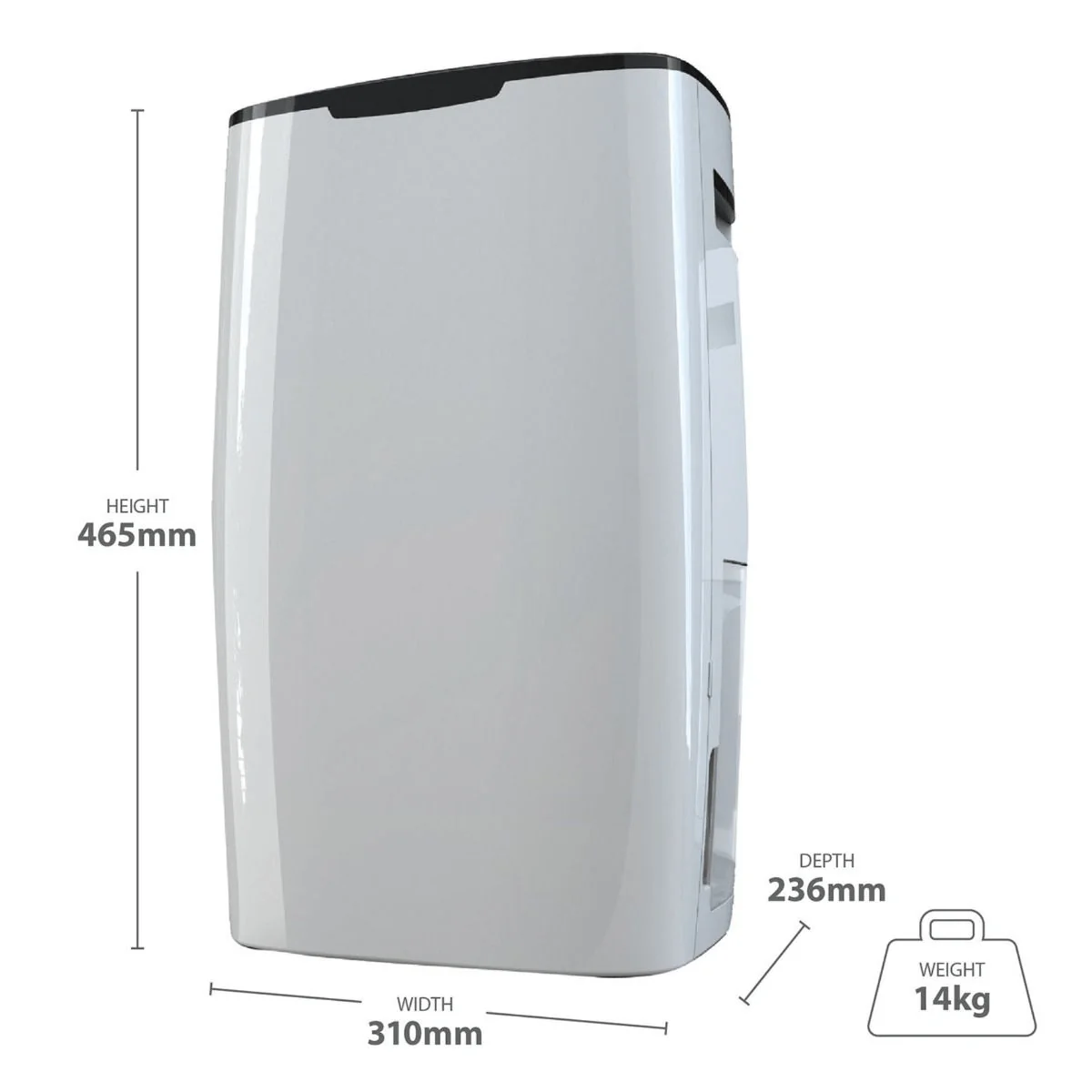 De Vielle Premium Portable Dehumidifier 20 Litre - Image 5