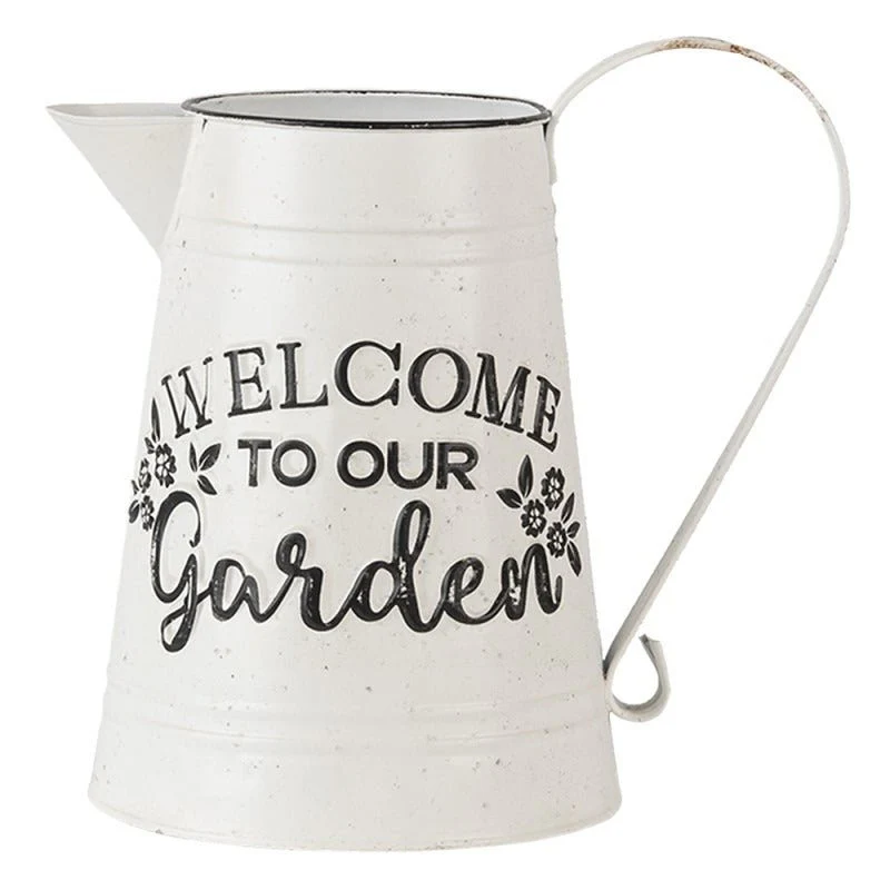 Decoration Can 26 x 17 x 25cm White Metal - Image 2