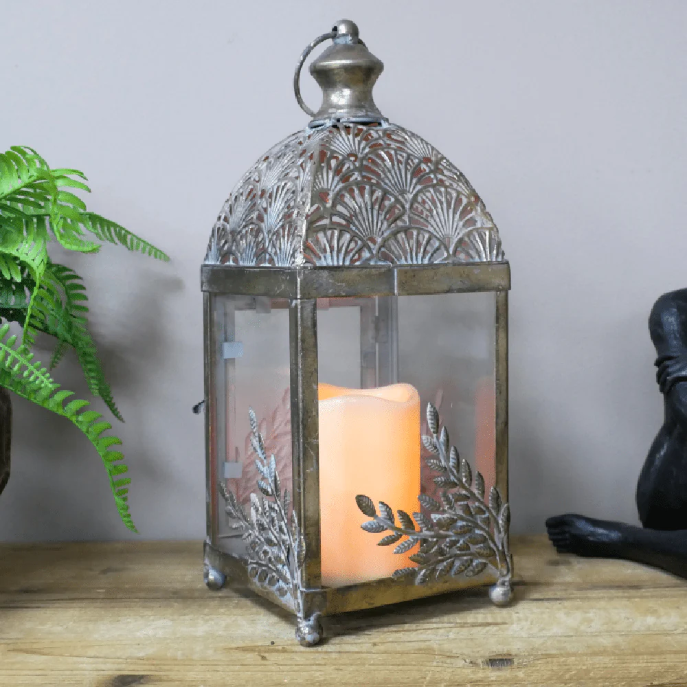 Decorative Metal Lantern with Handle 35cm