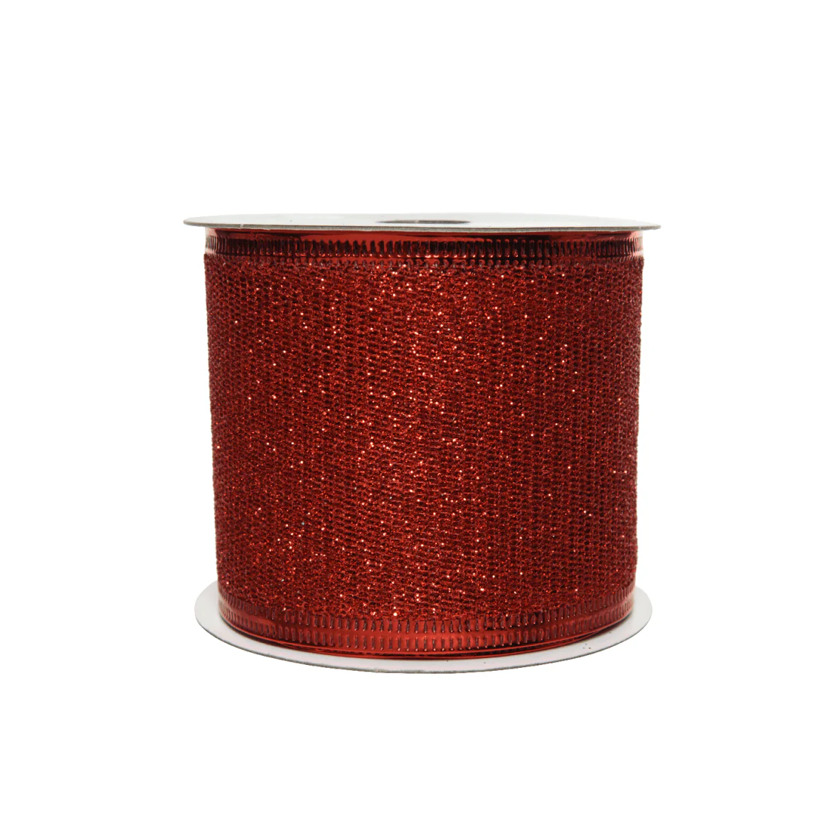 Decoris Red Glitter Christmas Ribbon 2.7m