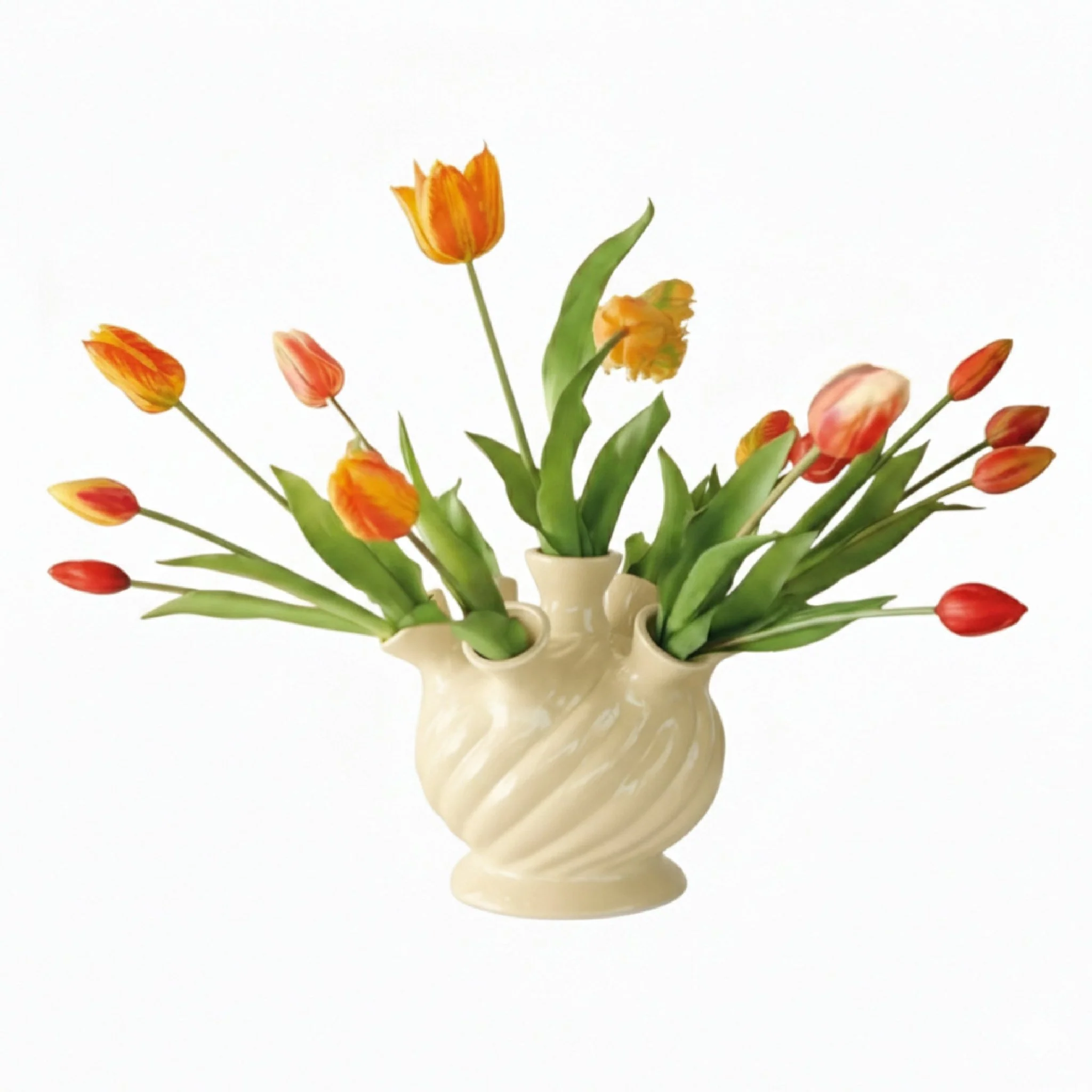 Decoris Vase White Porcelain 18cm - Image 2