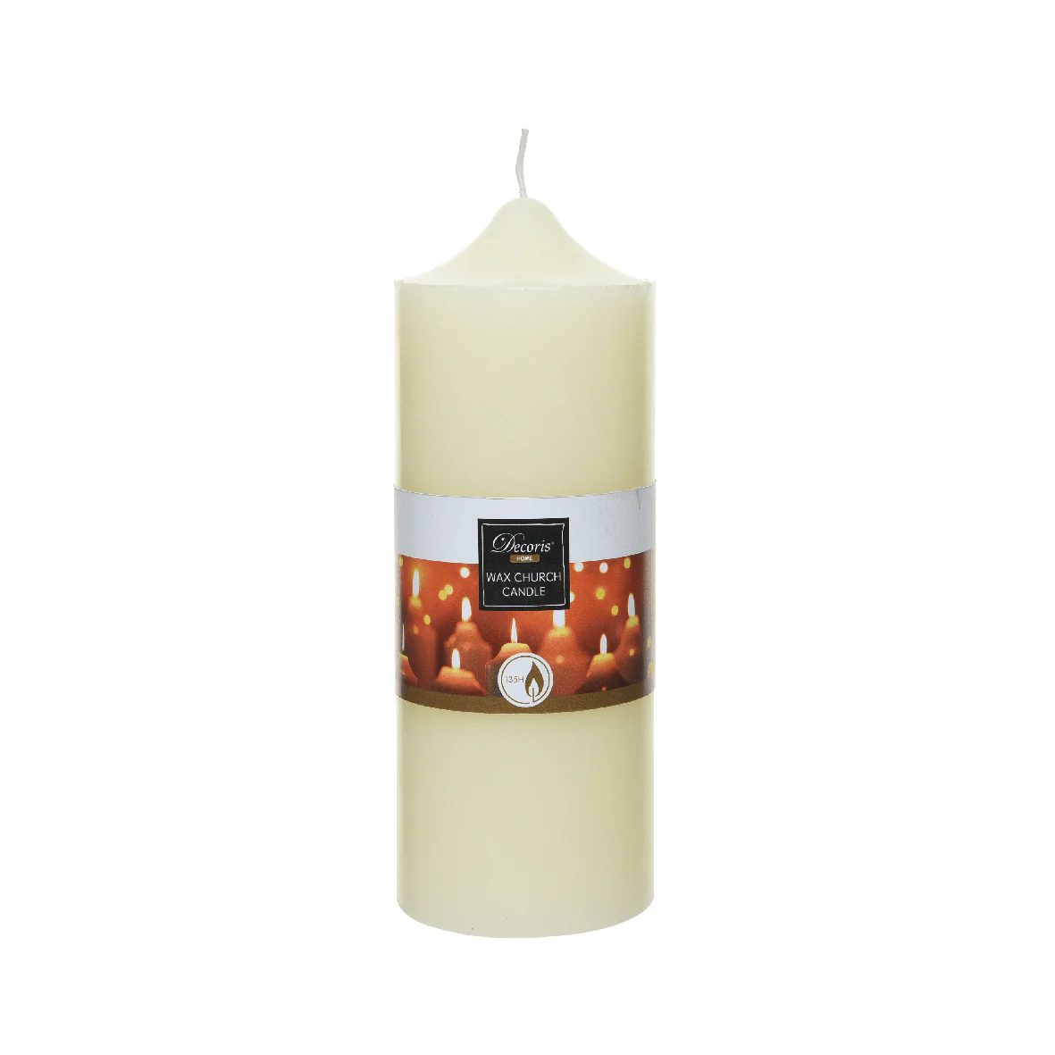 Decoris Wax Church Candle 20 x 7.5cm