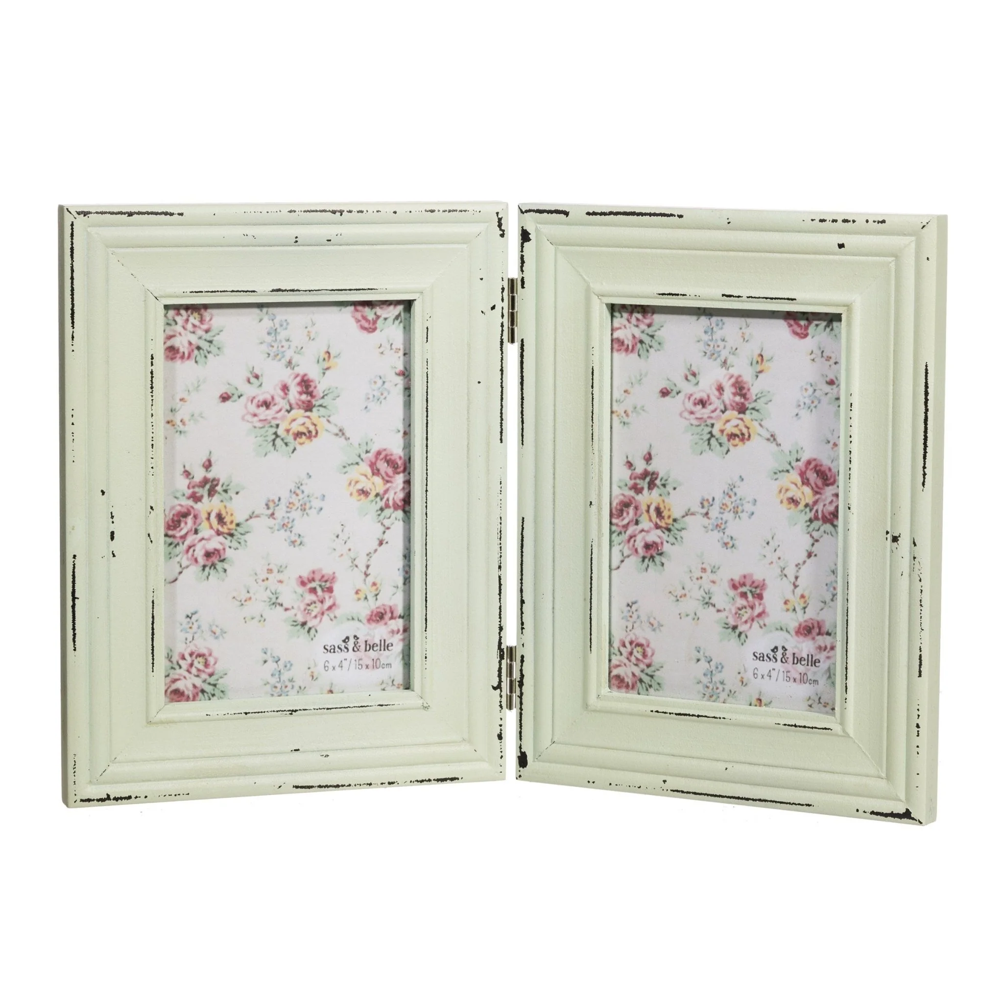 Delilah Double Photo Frame Green